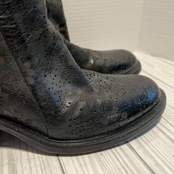 🔥AS98 ‘Jase’ Floral Leather Ankle Boots | Sz 41 9.5-10 - Picture 4 of 14